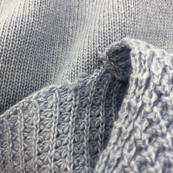 Benedetta B. Light Blue Knit Crew Neck Sweater, Size L - Picture 5 of 8